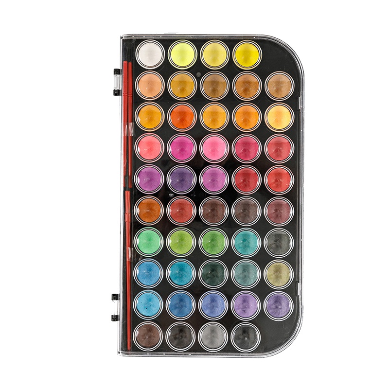 Artistentzako 48 koloreko akuarela pastel multzoa