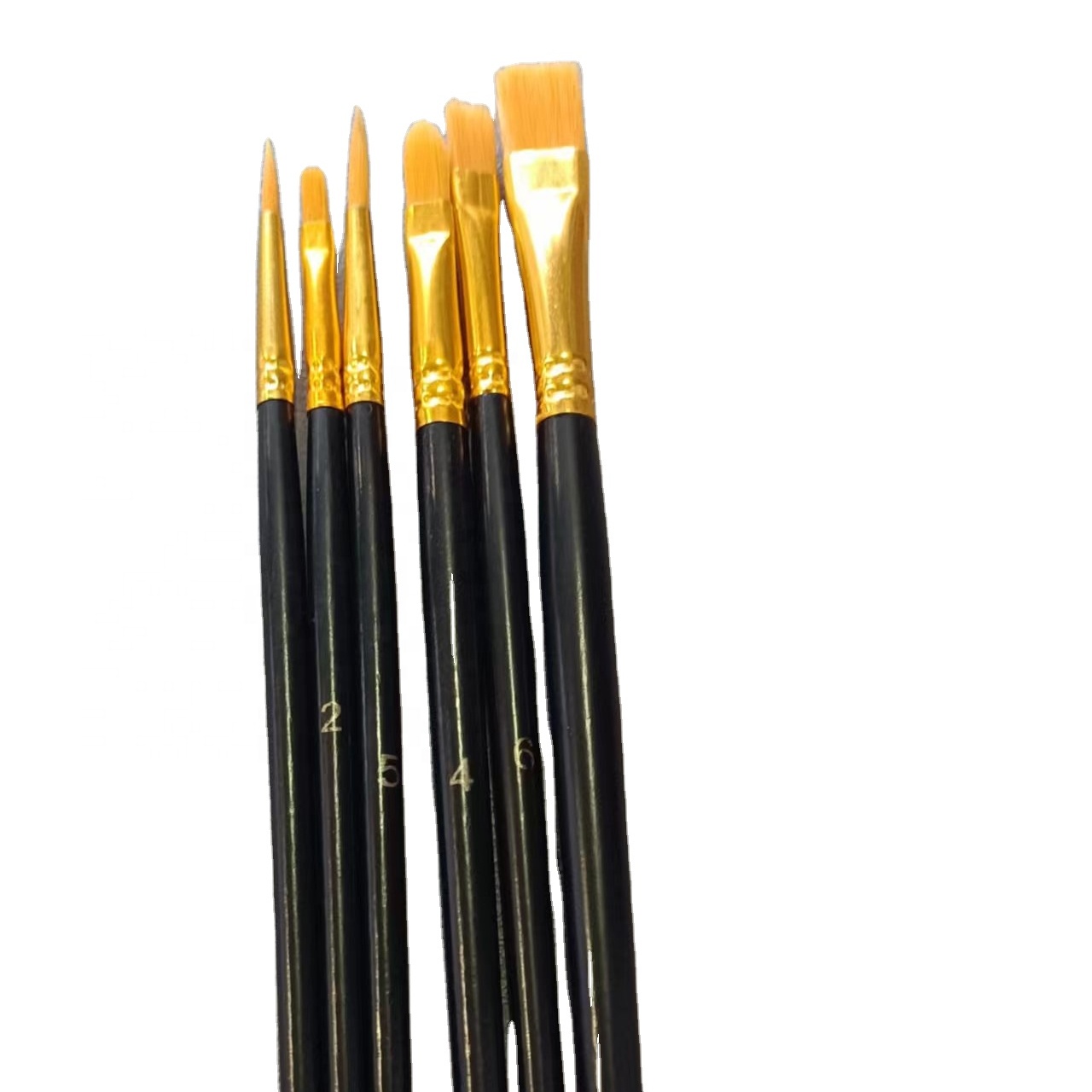 6 pcs Pintzelak Set Akuarela Pintzelak